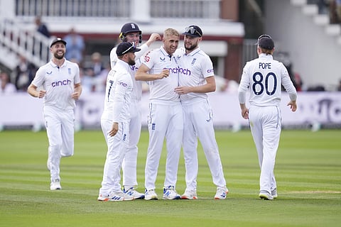 England Vs Sri Lanka 2nd Test Day 2: England's Olly Stone celebrates bowling out Sri Lanka's Dimuth Karunaratne